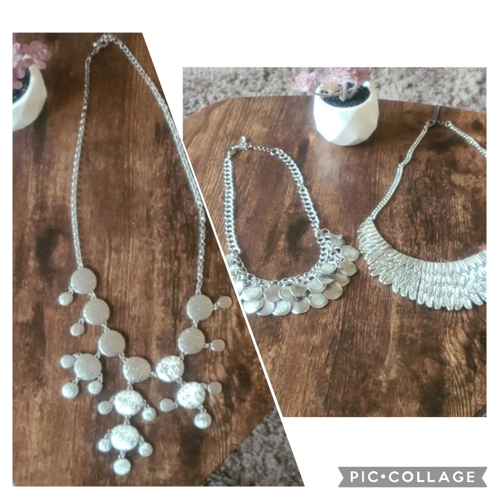🔴 2/$10 *3ct* Statement Bib Necklace Bundle